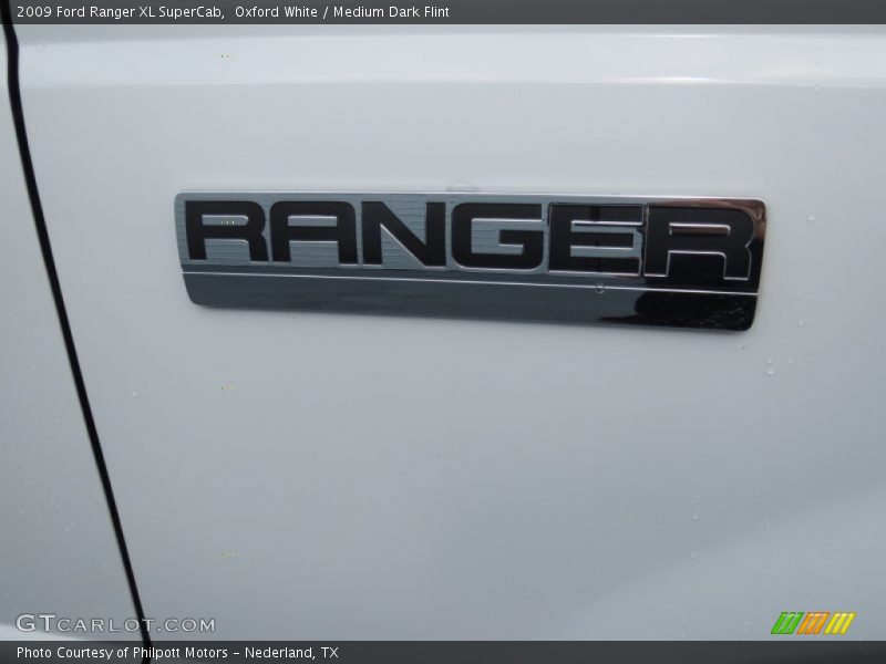 Oxford White / Medium Dark Flint 2009 Ford Ranger XL SuperCab