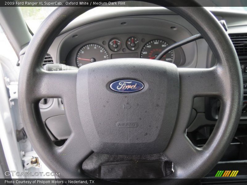 Oxford White / Medium Dark Flint 2009 Ford Ranger XL SuperCab