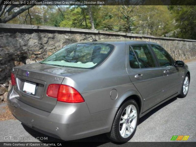 Steel Gray Metallic / Obsidian Black 2006 Saab 9-5 2.3T Sport Sedan