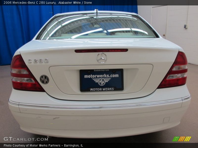 Alabaster White / Stone 2006 Mercedes-Benz C 280 Luxury