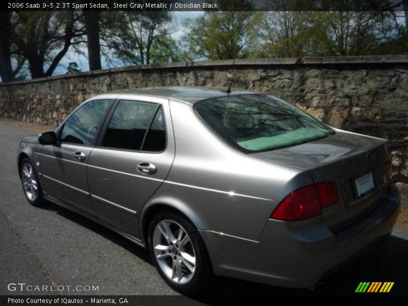 Steel Gray Metallic / Obsidian Black 2006 Saab 9-5 2.3T Sport Sedan