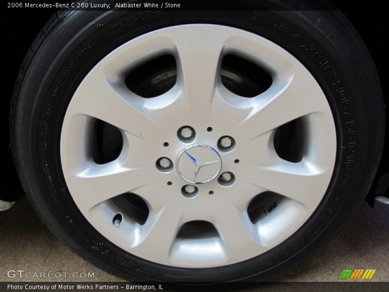 Alabaster White / Stone 2006 Mercedes-Benz C 280 Luxury