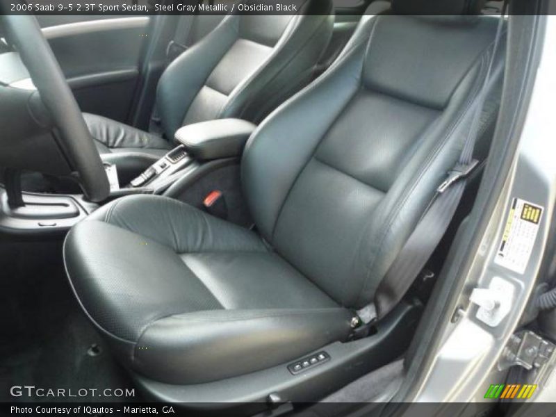 Steel Gray Metallic / Obsidian Black 2006 Saab 9-5 2.3T Sport Sedan