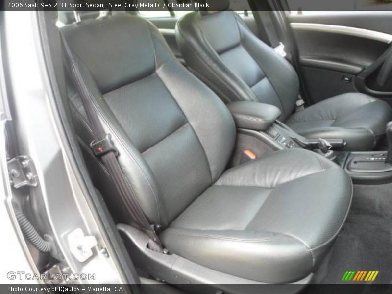 Steel Gray Metallic / Obsidian Black 2006 Saab 9-5 2.3T Sport Sedan