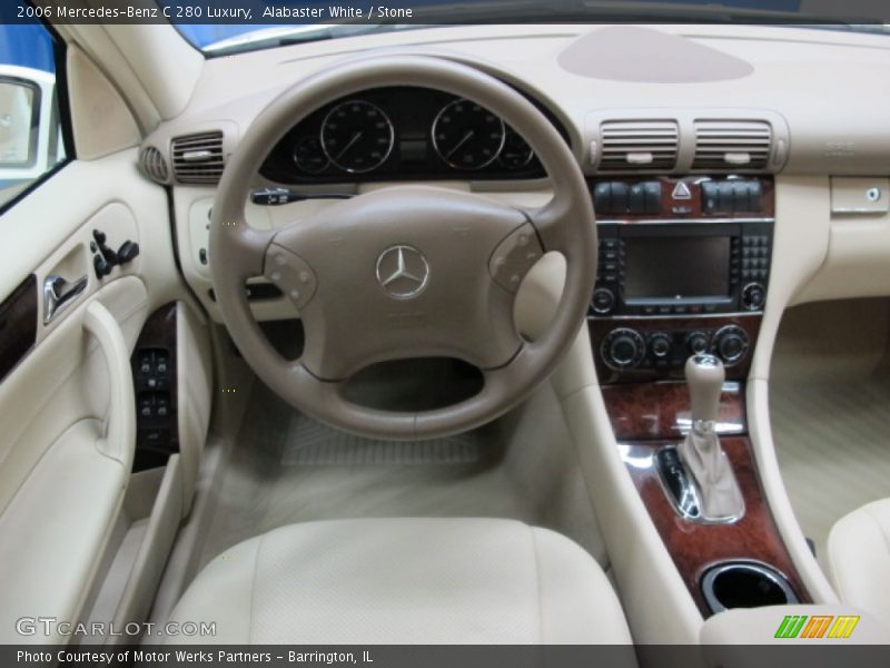 Alabaster White / Stone 2006 Mercedes-Benz C 280 Luxury