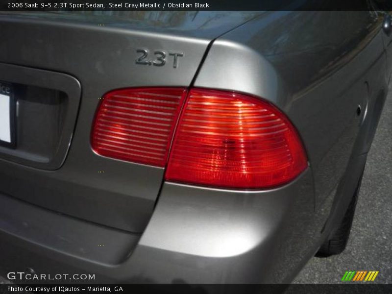 Steel Gray Metallic / Obsidian Black 2006 Saab 9-5 2.3T Sport Sedan