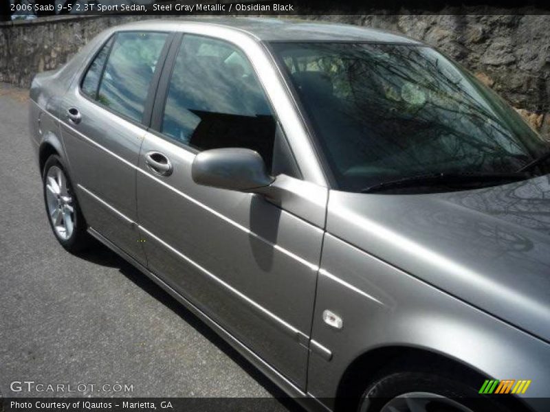 Steel Gray Metallic / Obsidian Black 2006 Saab 9-5 2.3T Sport Sedan