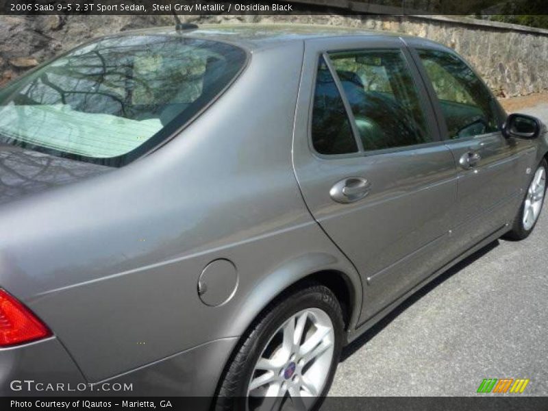 Steel Gray Metallic / Obsidian Black 2006 Saab 9-5 2.3T Sport Sedan