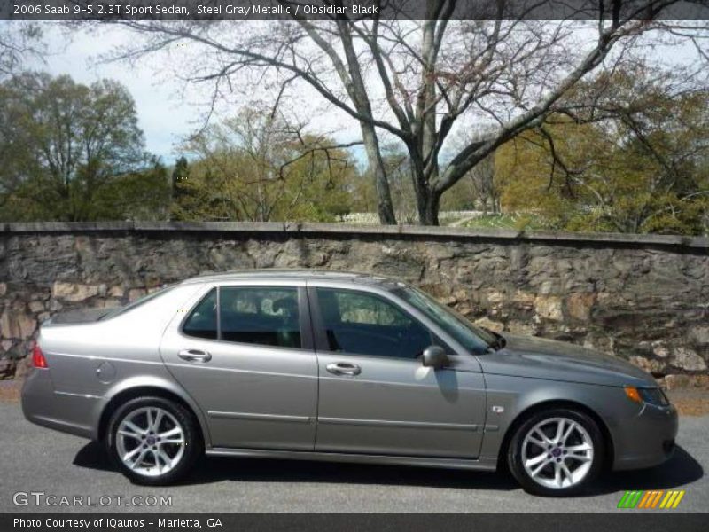 Steel Gray Metallic / Obsidian Black 2006 Saab 9-5 2.3T Sport Sedan