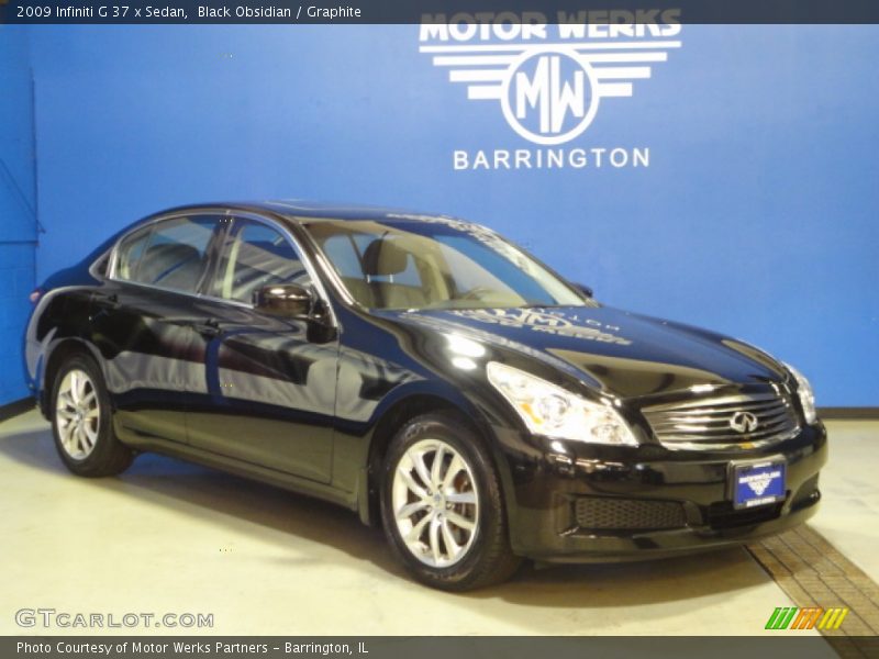 Black Obsidian / Graphite 2009 Infiniti G 37 x Sedan