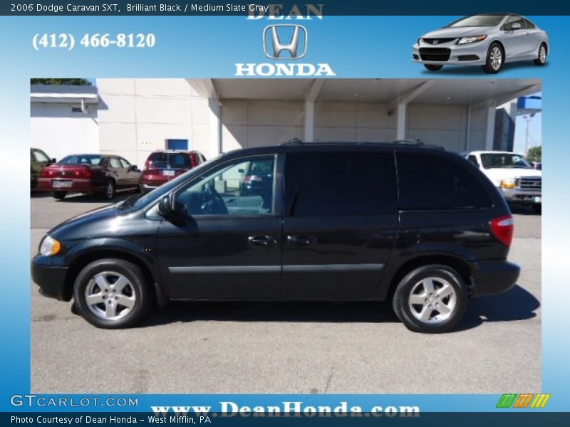 Brilliant Black / Medium Slate Gray 2006 Dodge Caravan SXT