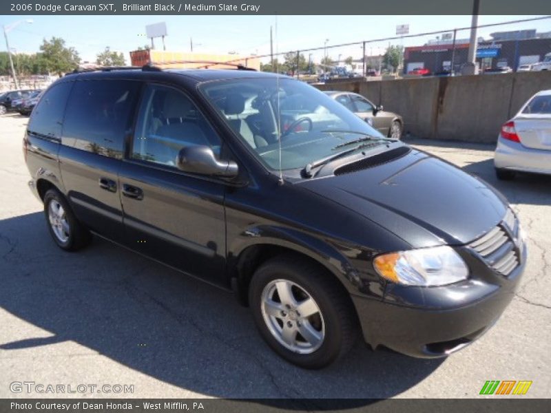 Brilliant Black / Medium Slate Gray 2006 Dodge Caravan SXT