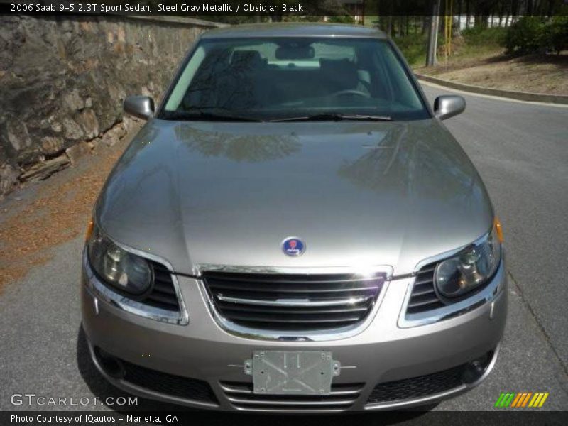 Steel Gray Metallic / Obsidian Black 2006 Saab 9-5 2.3T Sport Sedan