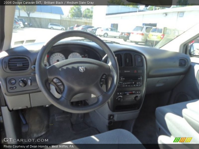Brilliant Black / Medium Slate Gray 2006 Dodge Caravan SXT