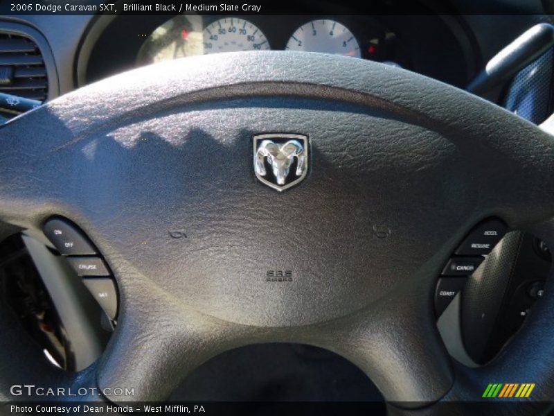 Brilliant Black / Medium Slate Gray 2006 Dodge Caravan SXT