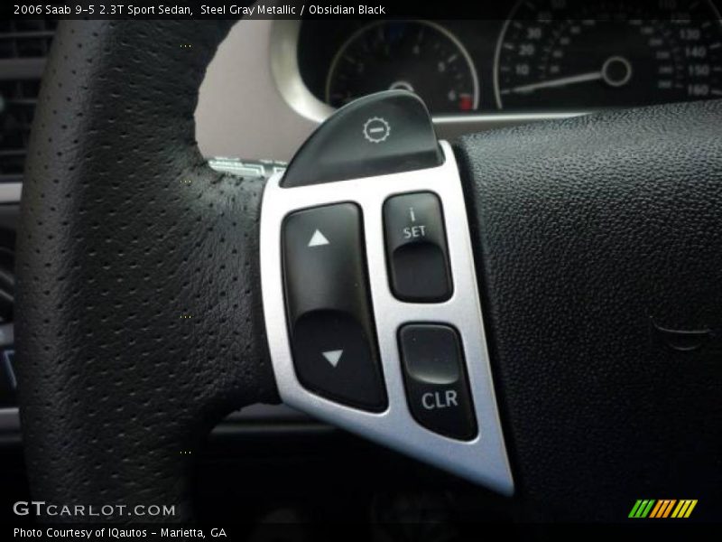 Steel Gray Metallic / Obsidian Black 2006 Saab 9-5 2.3T Sport Sedan