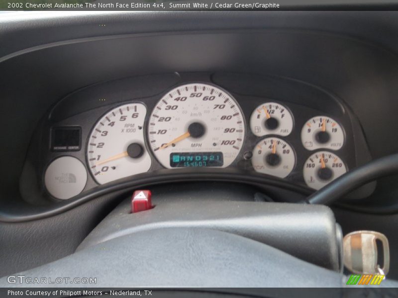  2002 Avalanche The North Face Edition 4x4 The North Face Edition 4x4 Gauges