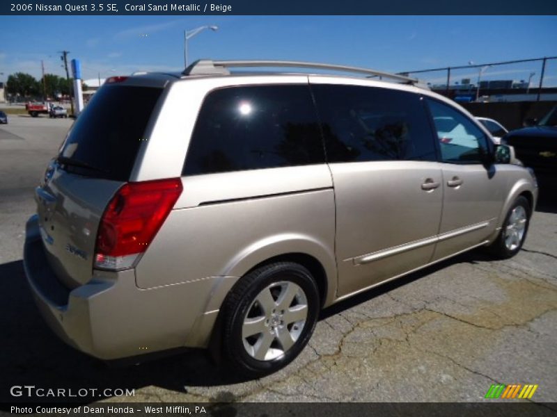 Coral Sand Metallic / Beige 2006 Nissan Quest 3.5 SE