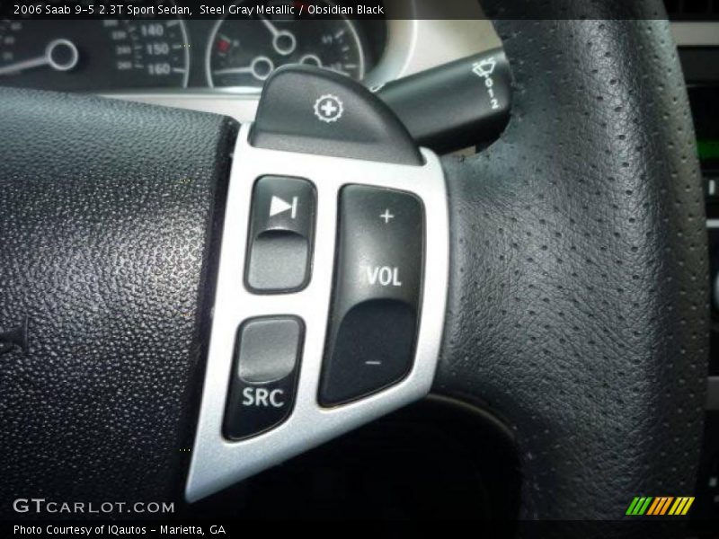 Steel Gray Metallic / Obsidian Black 2006 Saab 9-5 2.3T Sport Sedan