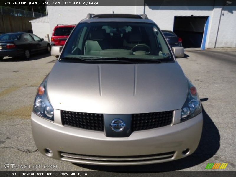 Coral Sand Metallic / Beige 2006 Nissan Quest 3.5 SE