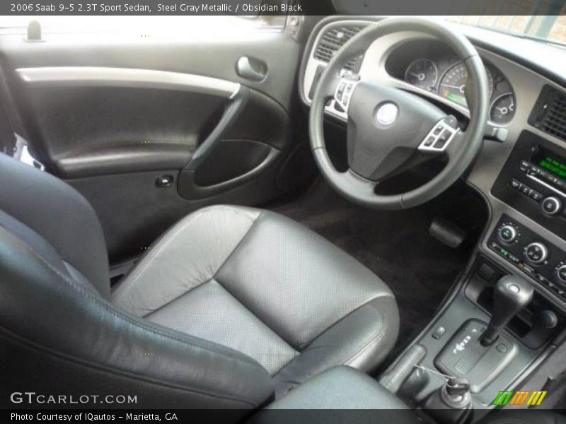 Steel Gray Metallic / Obsidian Black 2006 Saab 9-5 2.3T Sport Sedan