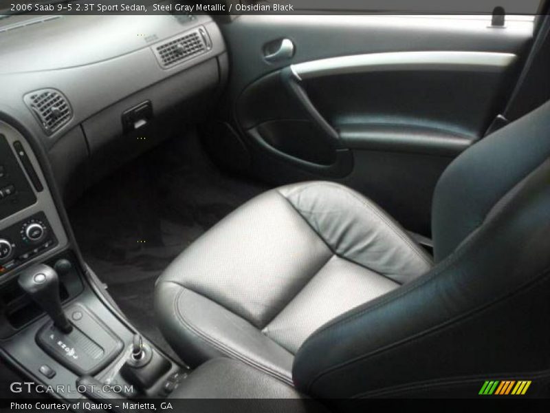 Steel Gray Metallic / Obsidian Black 2006 Saab 9-5 2.3T Sport Sedan