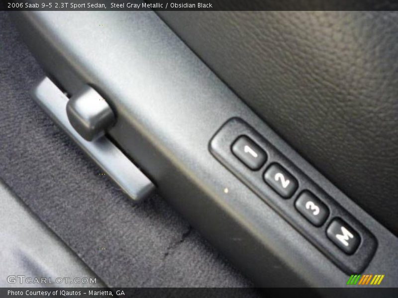 Steel Gray Metallic / Obsidian Black 2006 Saab 9-5 2.3T Sport Sedan