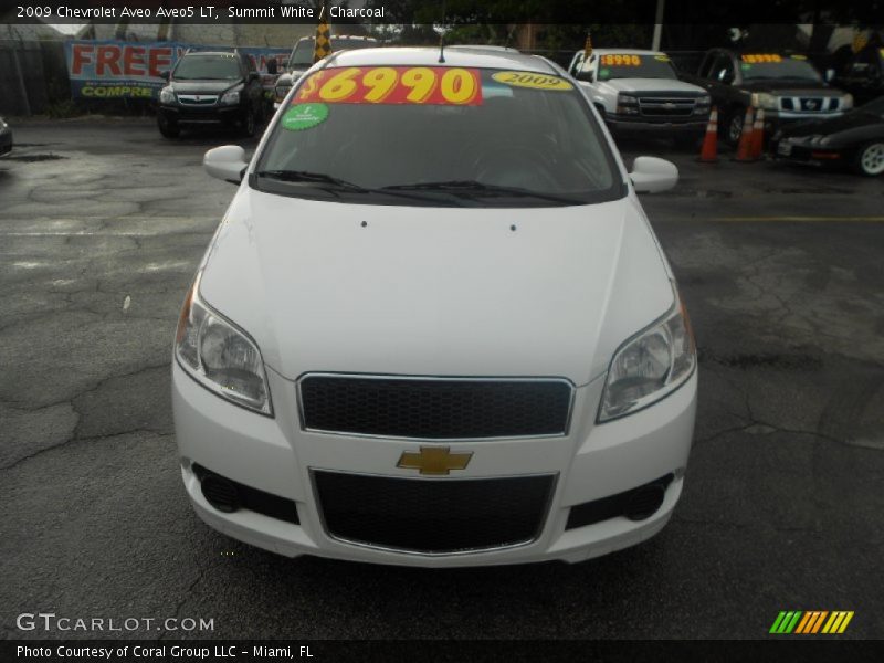 Summit White / Charcoal 2009 Chevrolet Aveo Aveo5 LT