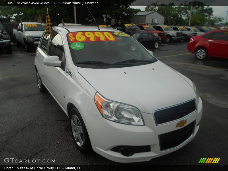 Summit White / Charcoal 2009 Chevrolet Aveo Aveo5 LT