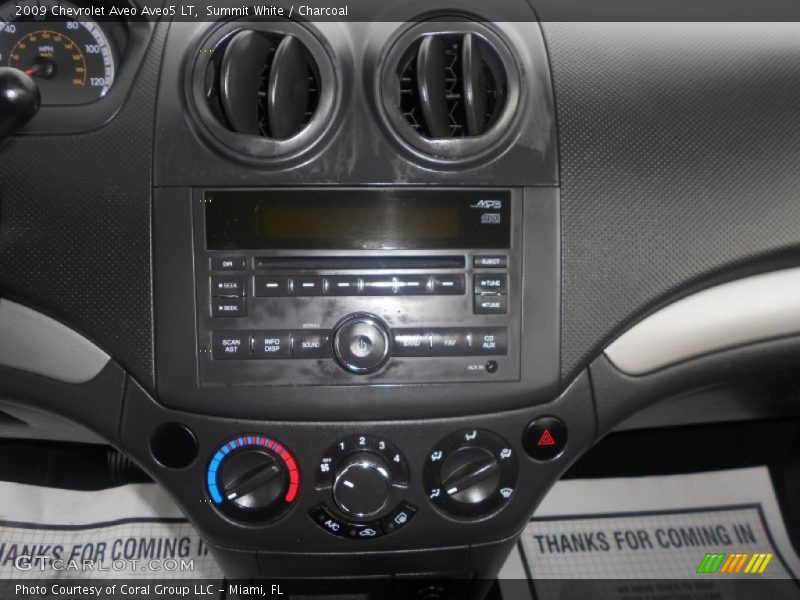 Summit White / Charcoal 2009 Chevrolet Aveo Aveo5 LT