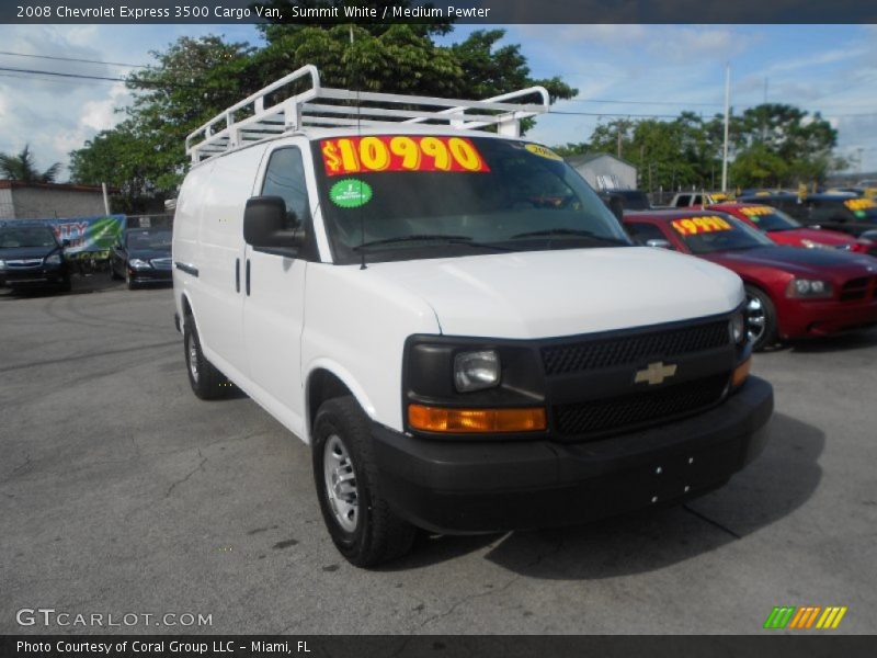 Summit White / Medium Pewter 2008 Chevrolet Express 3500 Cargo Van