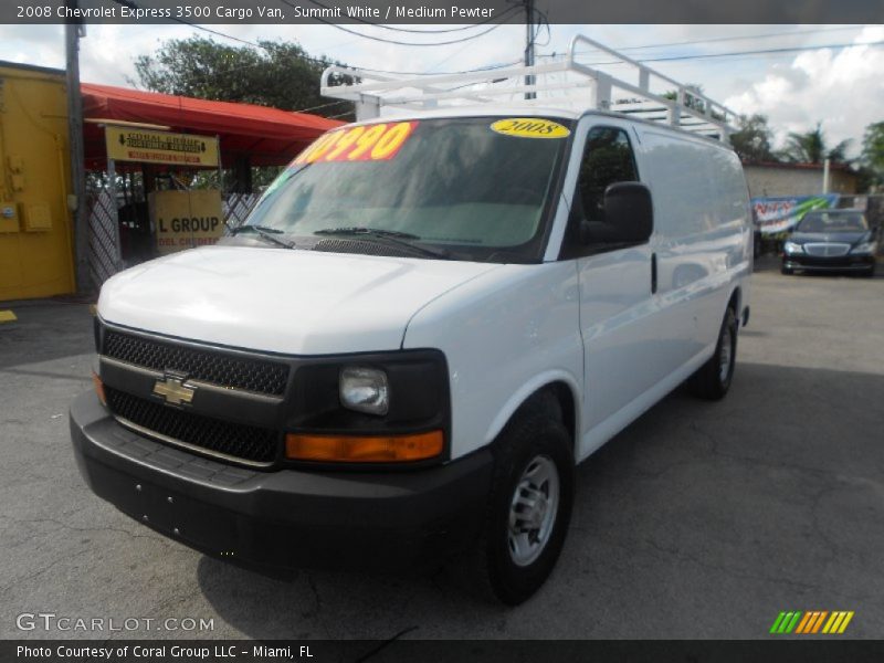 Summit White / Medium Pewter 2008 Chevrolet Express 3500 Cargo Van