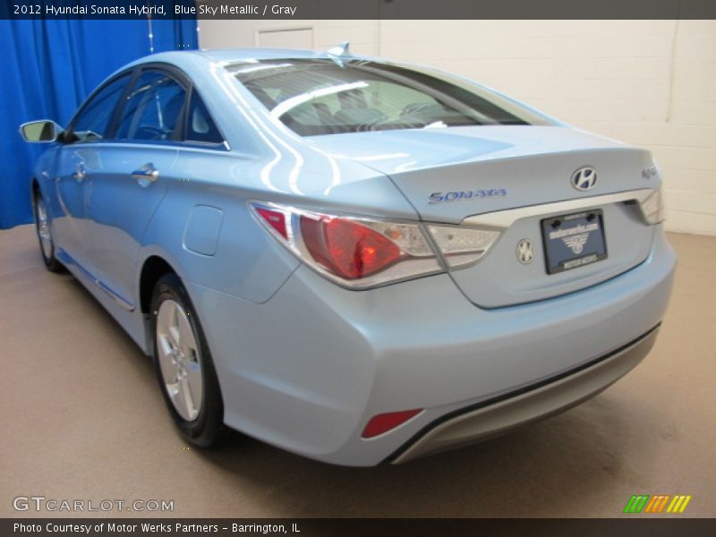 Blue Sky Metallic / Gray 2012 Hyundai Sonata Hybrid