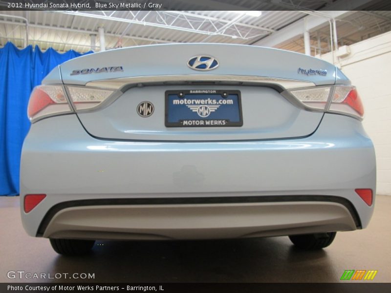 Blue Sky Metallic / Gray 2012 Hyundai Sonata Hybrid