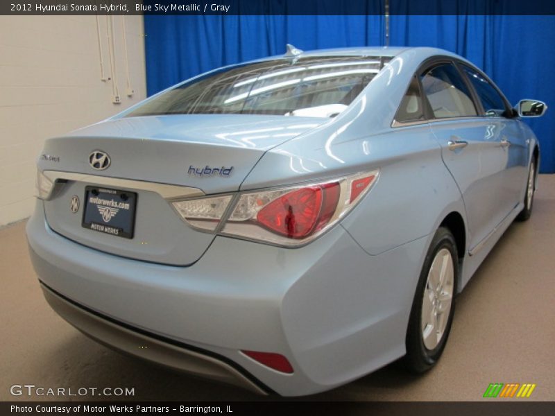 Blue Sky Metallic / Gray 2012 Hyundai Sonata Hybrid