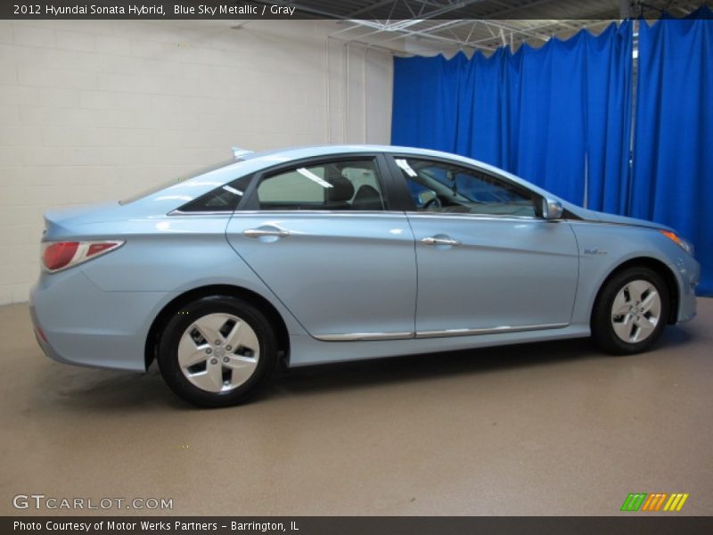 Blue Sky Metallic / Gray 2012 Hyundai Sonata Hybrid