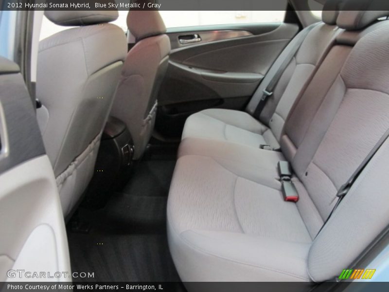 Blue Sky Metallic / Gray 2012 Hyundai Sonata Hybrid