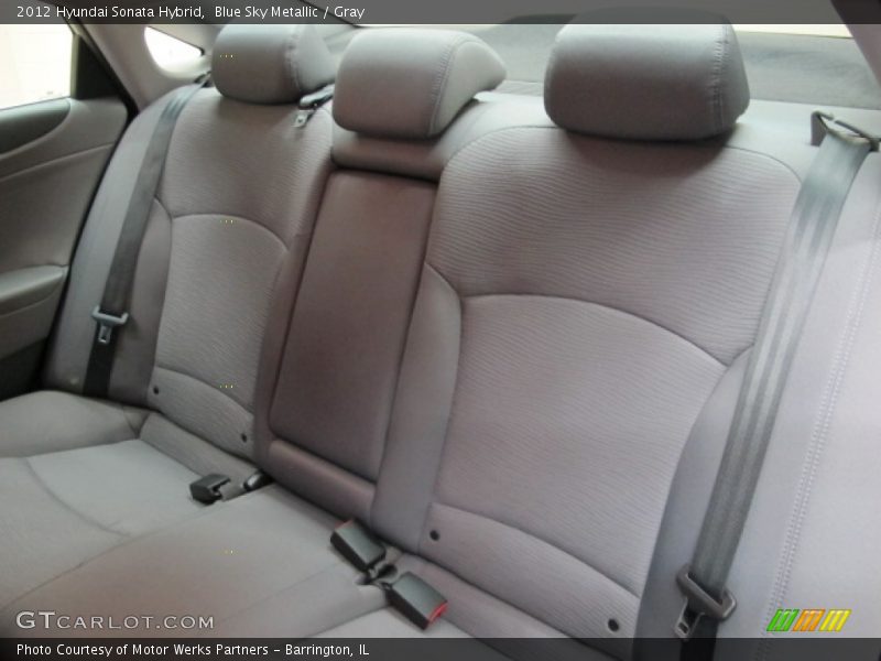 Blue Sky Metallic / Gray 2012 Hyundai Sonata Hybrid