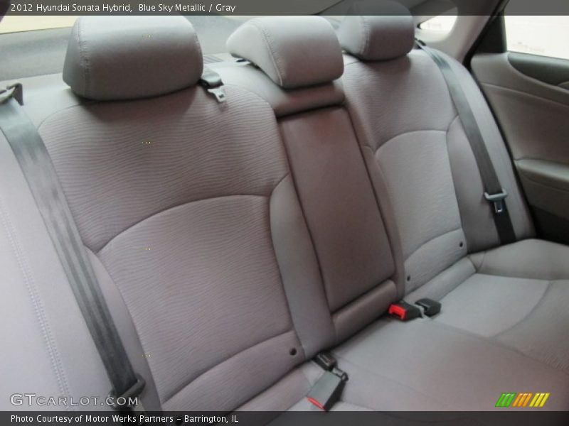 Blue Sky Metallic / Gray 2012 Hyundai Sonata Hybrid