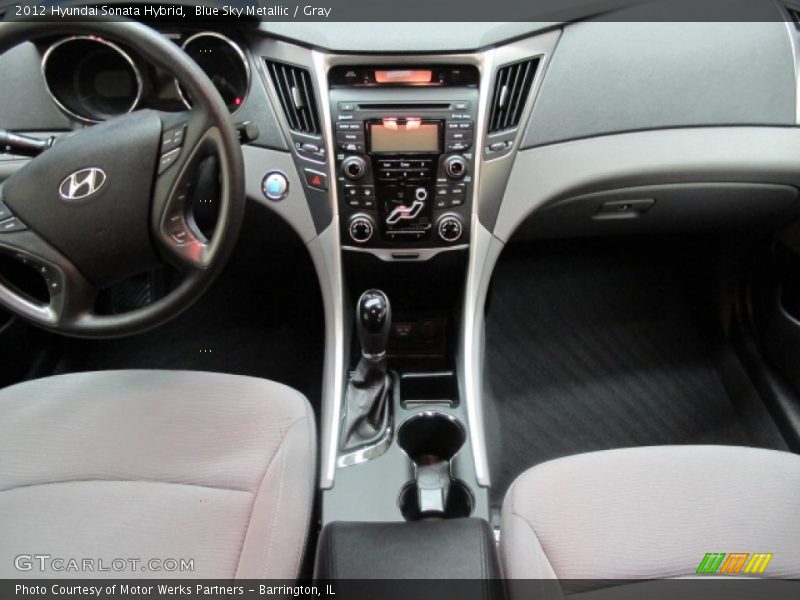 Blue Sky Metallic / Gray 2012 Hyundai Sonata Hybrid