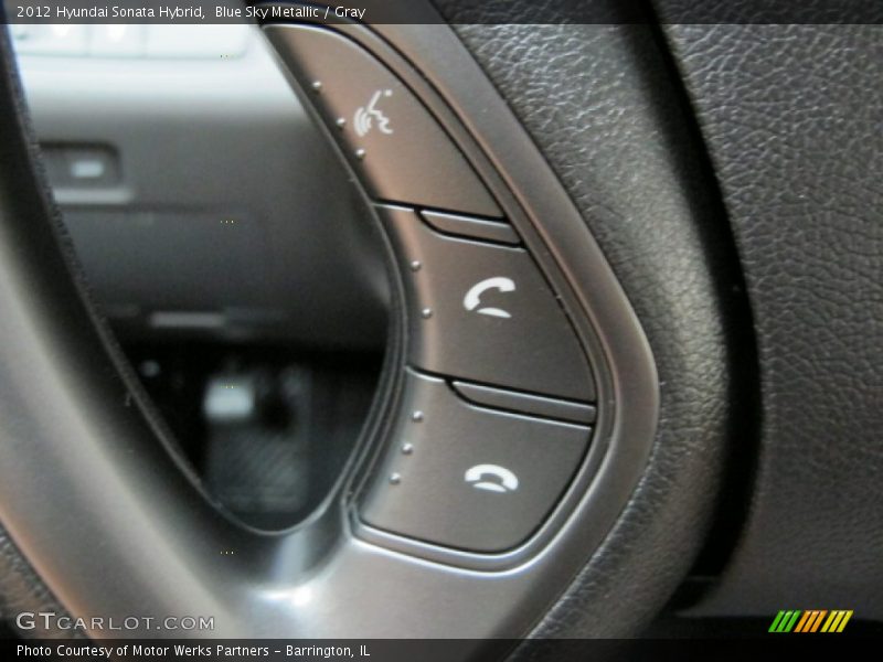 Blue Sky Metallic / Gray 2012 Hyundai Sonata Hybrid