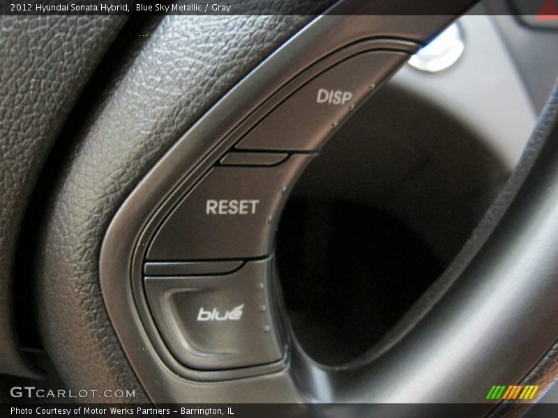Blue Sky Metallic / Gray 2012 Hyundai Sonata Hybrid