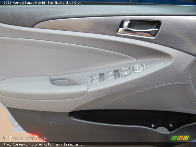 Blue Sky Metallic / Gray 2012 Hyundai Sonata Hybrid