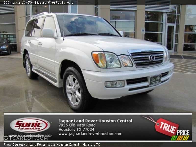 Blizzard White Pearl / Ivory 2004 Lexus LX 470