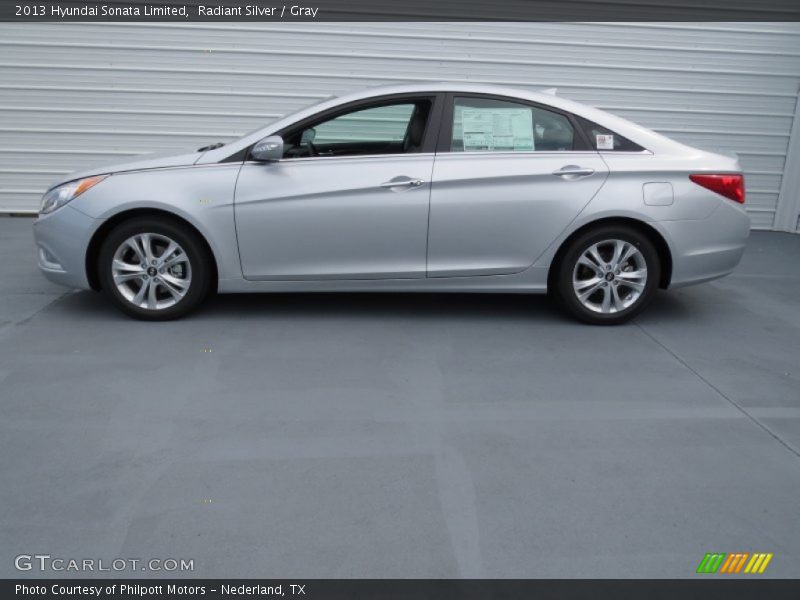 Radiant Silver / Gray 2013 Hyundai Sonata Limited