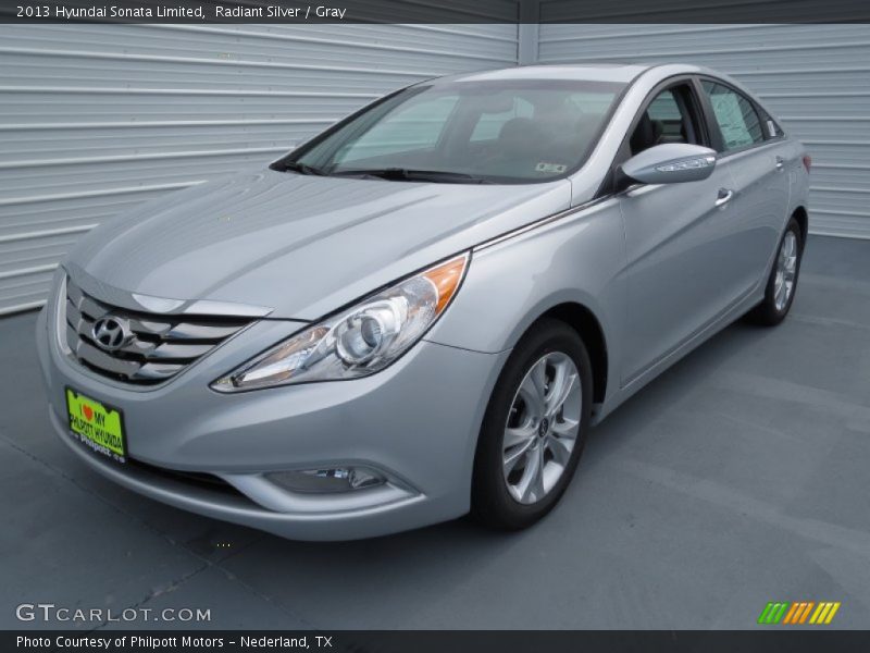 Radiant Silver / Gray 2013 Hyundai Sonata Limited