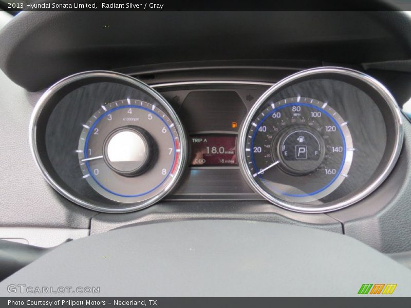 Radiant Silver / Gray 2013 Hyundai Sonata Limited