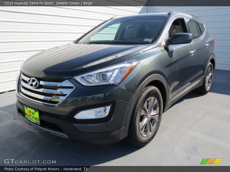 Juniper Green / Beige 2013 Hyundai Santa Fe Sport