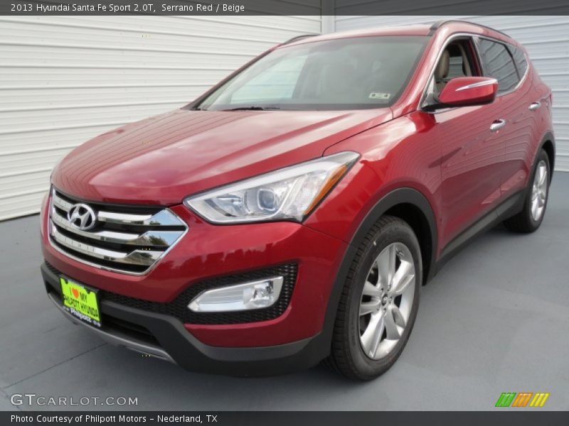 Front 3/4 View of 2013 Santa Fe Sport 2.0T