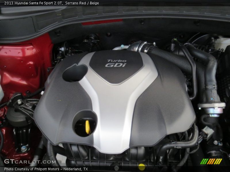  2013 Santa Fe Sport 2.0T Engine - 2.0 Liter Turbocharged DOHC 16-Valve D-CVVT 4 Cylinder